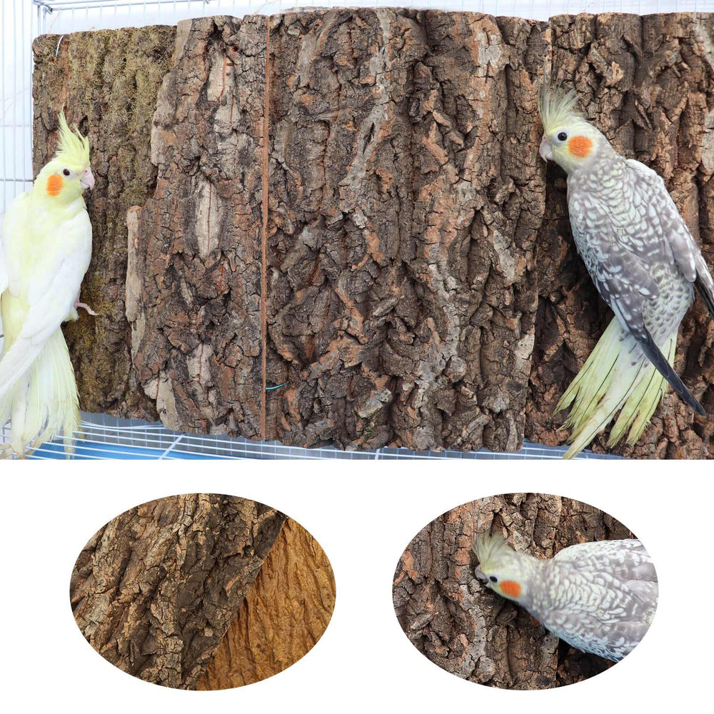 Dnoifne pruned cork bark option highlights flexible shaping for space-fit cages