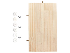 Dnoifne wooden stand used by small animals like hamsters for resting