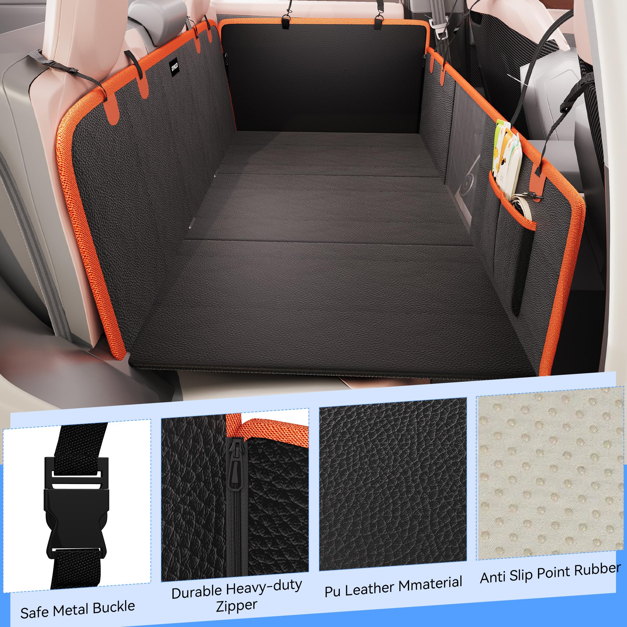 DNYKER waterproof PU leather is scratch resistant and easy to clean.