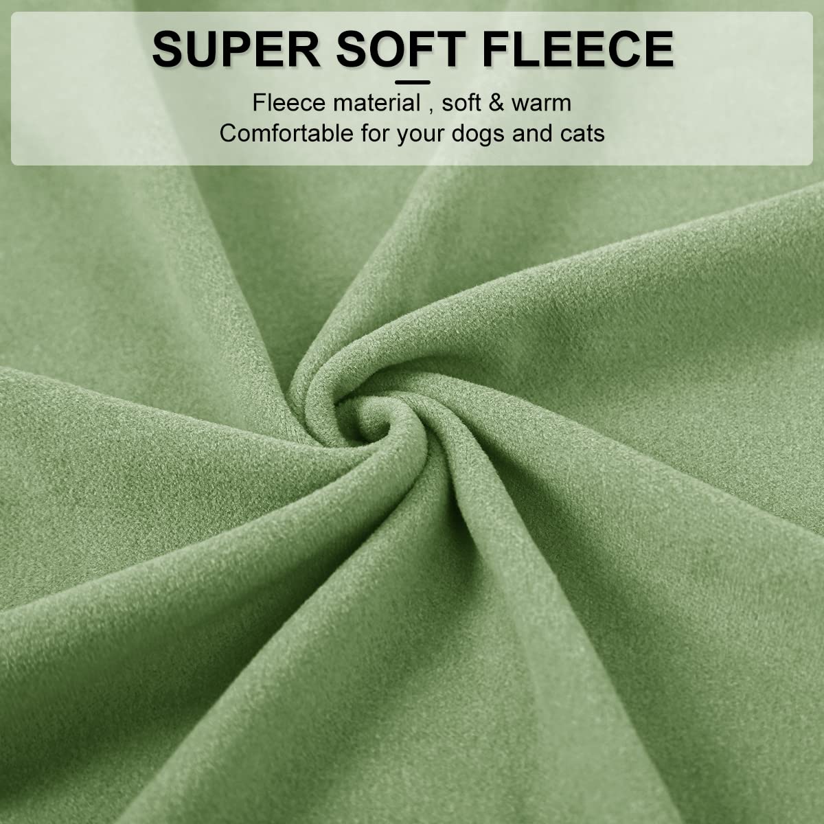 Dociote small dogs fleece sweatshirt green back view boosts cozy coverage for cold days