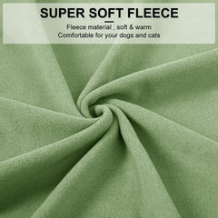 Dociote small dogs fleece sweatshirt green back view boosts cozy coverage for cold days