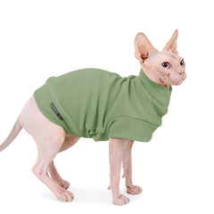 Dociote small dogs fleece sweatshirt green front view keeps pets warm during chilly walks