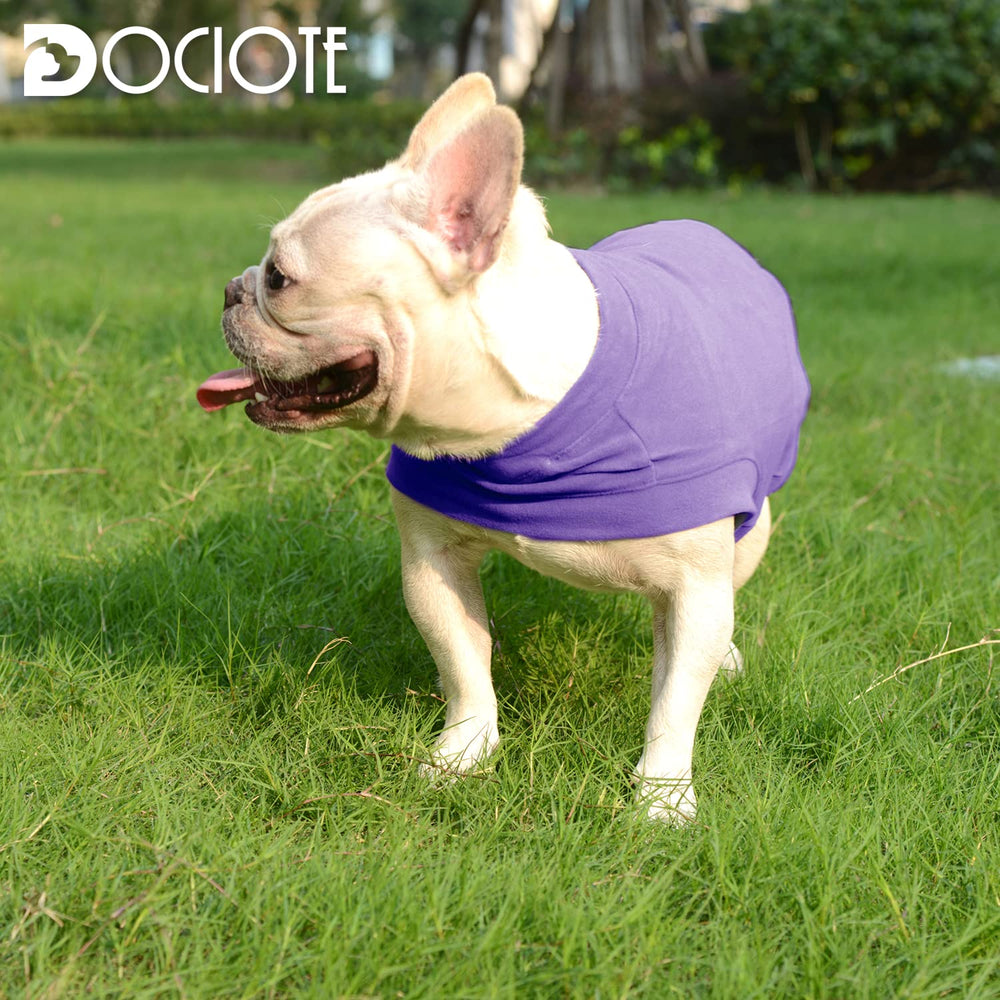 Dociote soft fleece dog sweatshirt neck back belly coverage for versatile winter wear