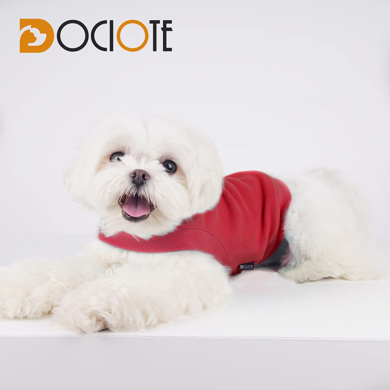 Dociote Soft Fleece Sweatshirt stretch band detail secures wear.