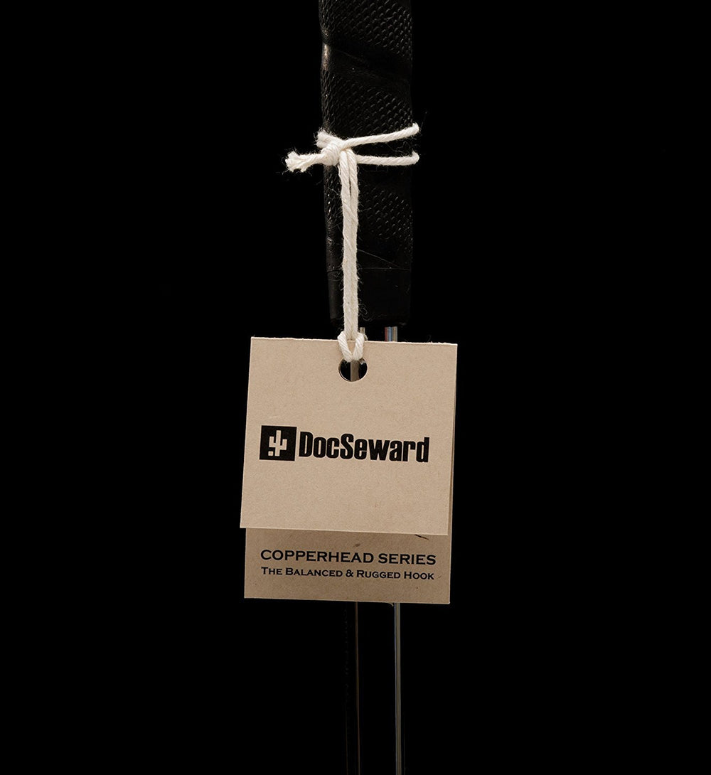 DocSeward Copperhead 43in stainless-steel shaft visible for durable field use.