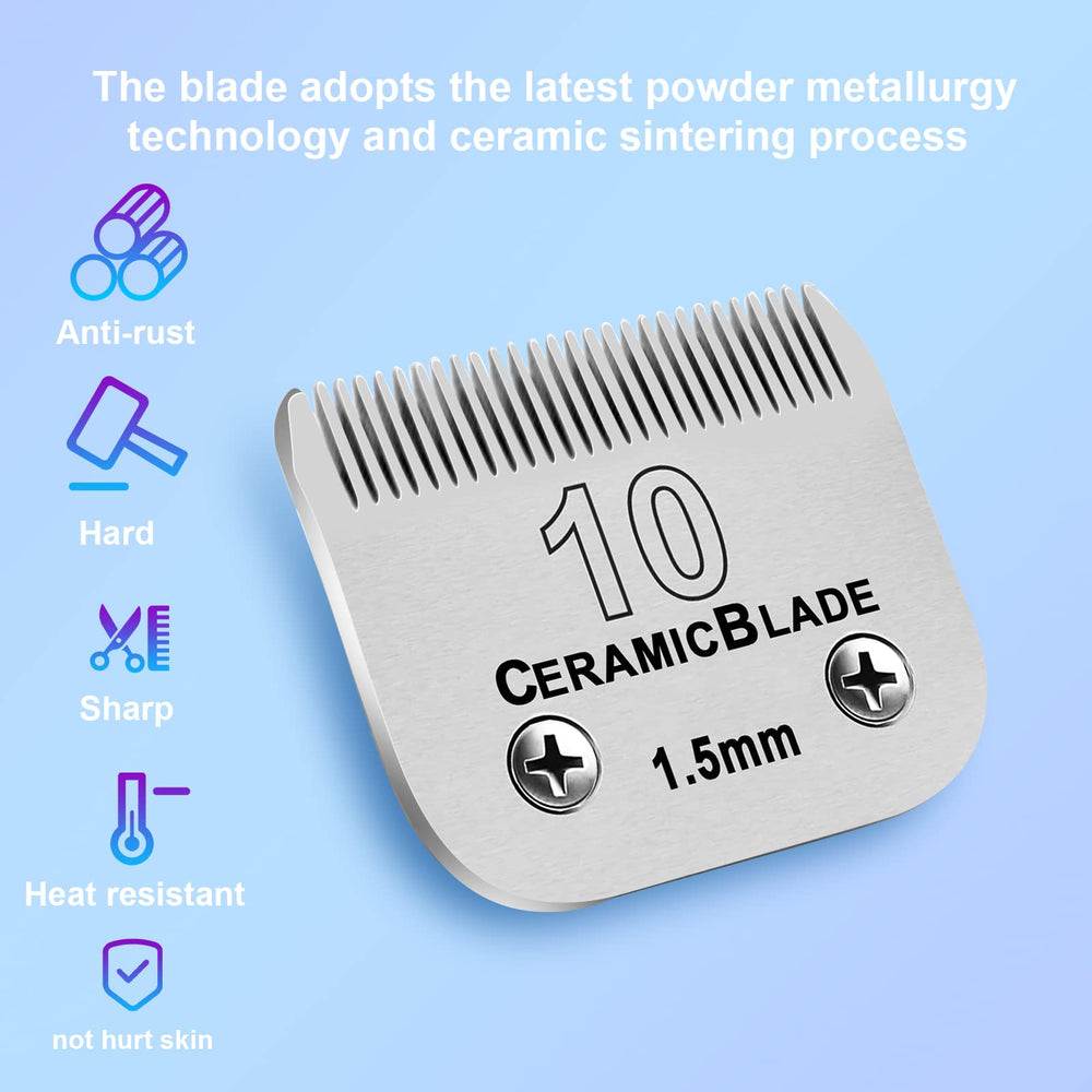 DODAER 10# blade in Andis-compatible clipper delivering precise 1.5mm cuts.