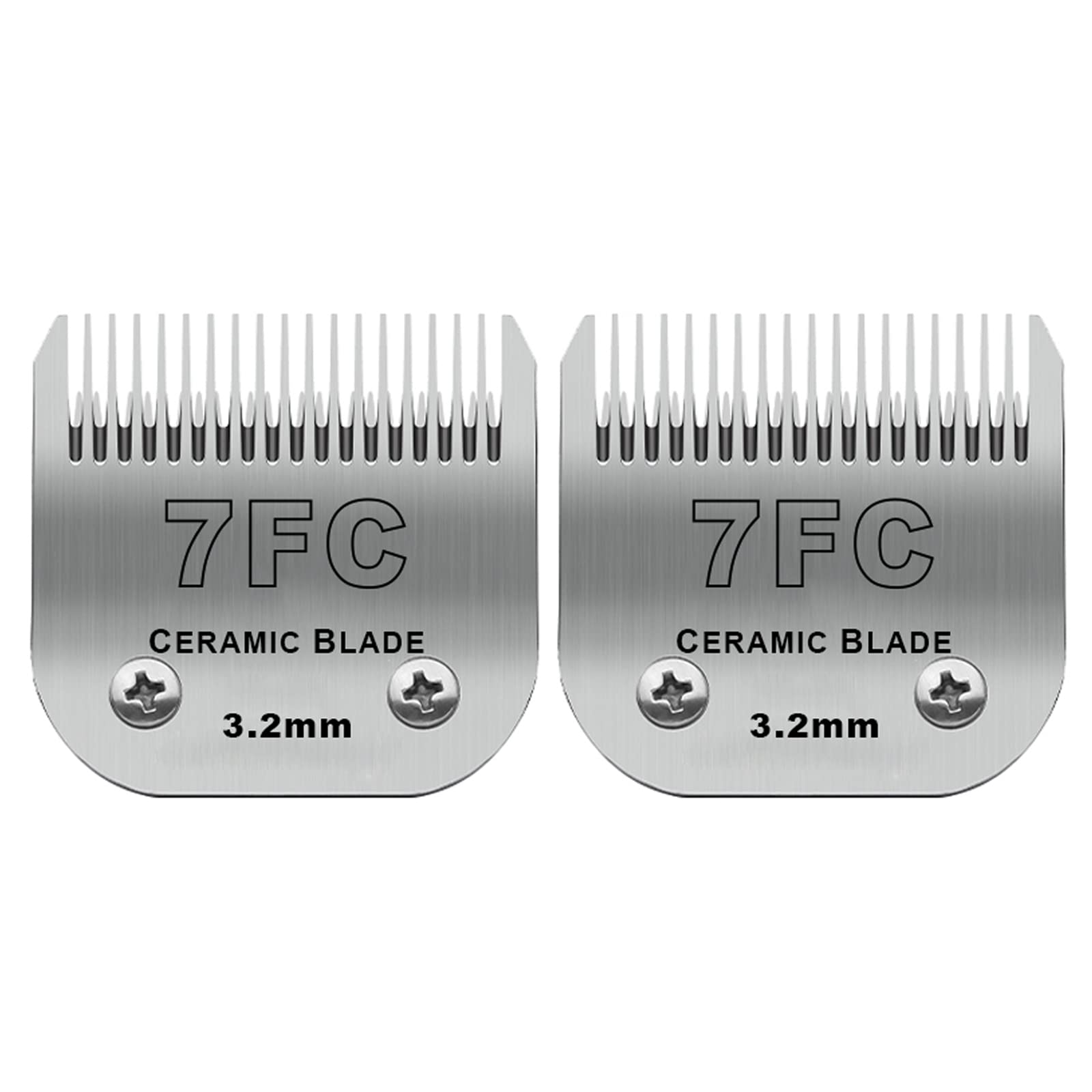 DODAER 2-pack detachable ceramic blades pack shot showing easy-swap design for home grooming