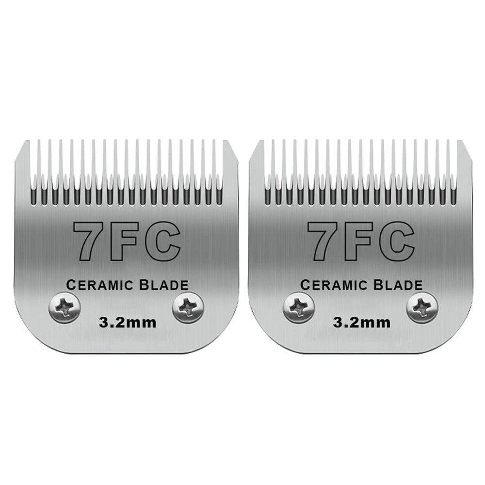 DODAER 2-pack detachable ceramic blades pack shot showing easy-swap design for home grooming
