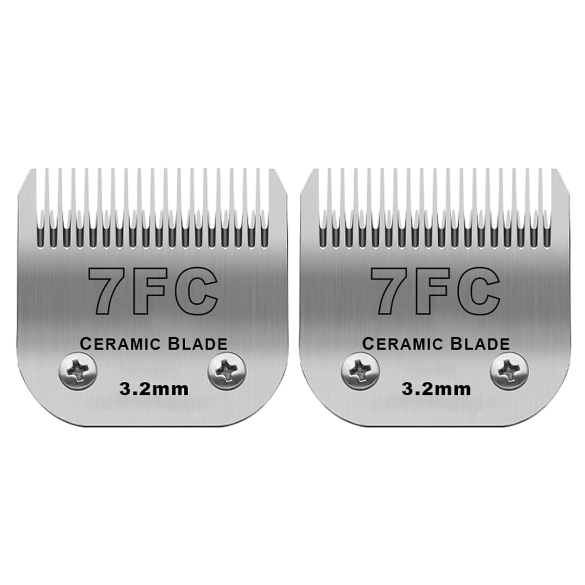 DODAER 2-pack detachable ceramic blades pack shot showing easy-swap design for home grooming
