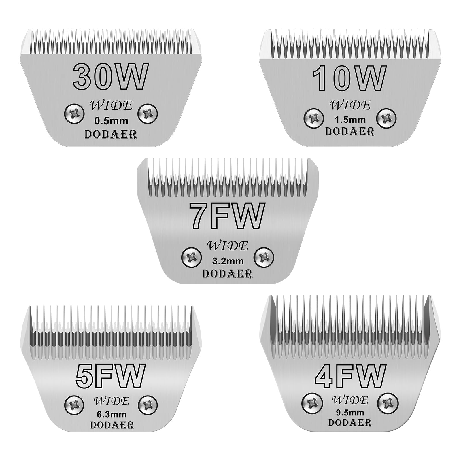 DODAER 30W blade for dog clippers with 0.5mm precision for detailing.