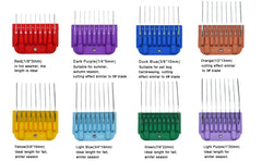 DODAER animal stainless steel attachment 8-color guide combs highlighting durable stainless steel