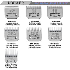 DODAER clipper compatibility image with Andis Oster Wahl units