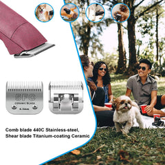 DODAER clipper compatibility with Andis, Oster A5, and Wahl KM-10 for versatile grooming