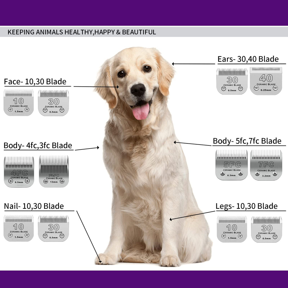 DODAER blade fits Andis dog clippers for versatile grooming options
