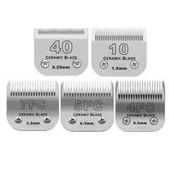DODAER detachable ceramic blades set closeup for durable, precise at-home grooming