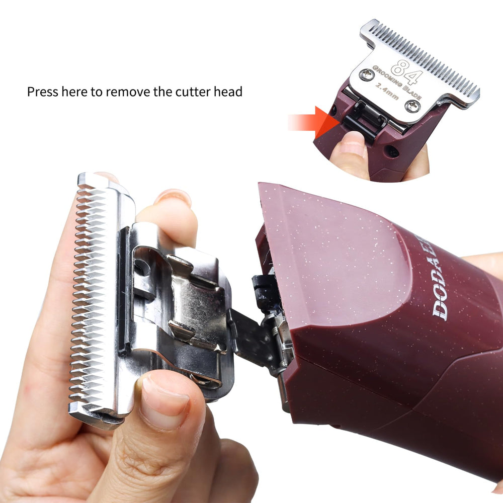 DODAER horse clipper in action delivers efficient large-area hair trimming.