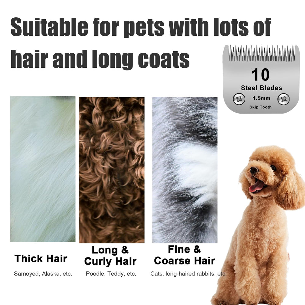DODAER long coat pet grooming scene shows effective thick hair cutting