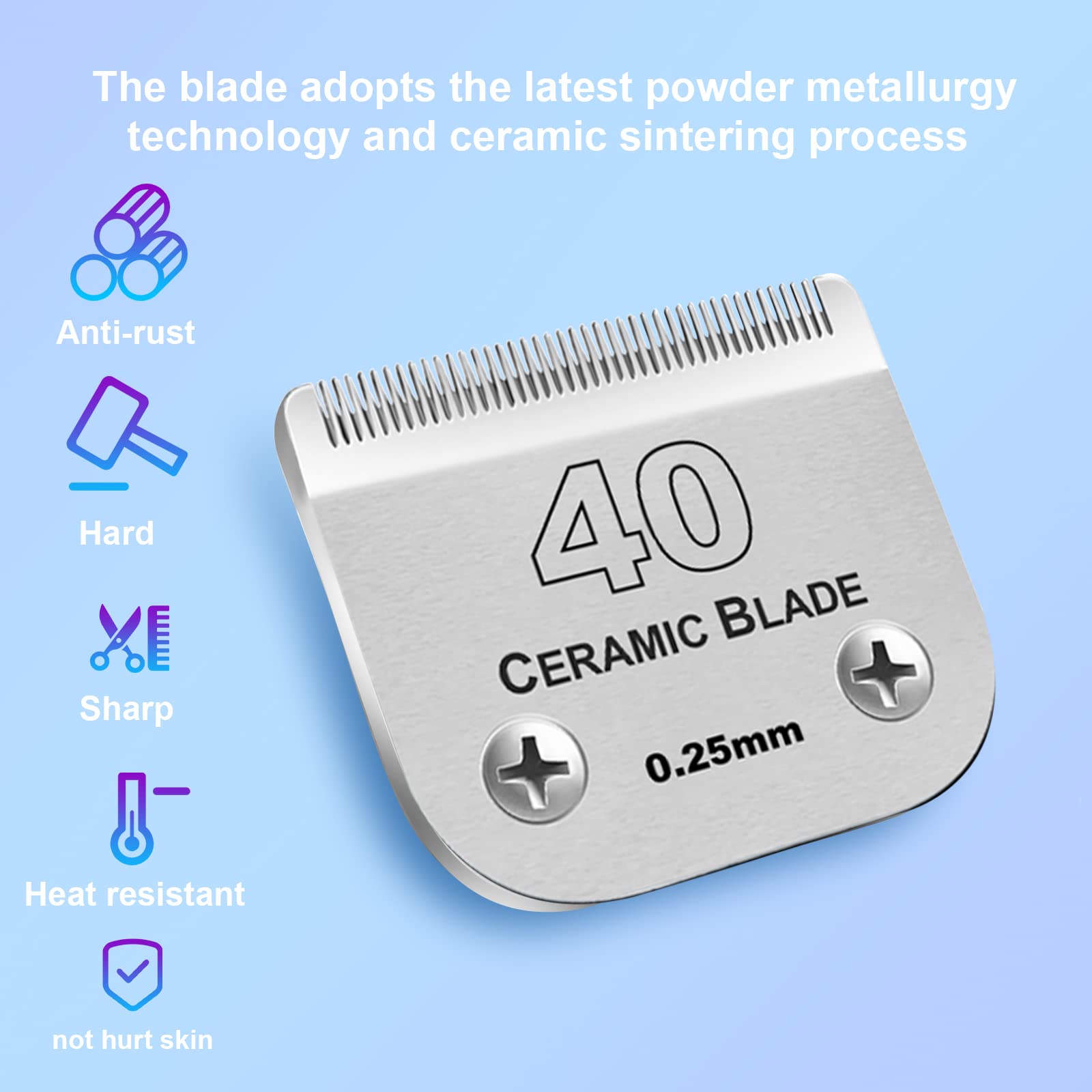 DODAER 40# blade with 0.25mm cut length close-up