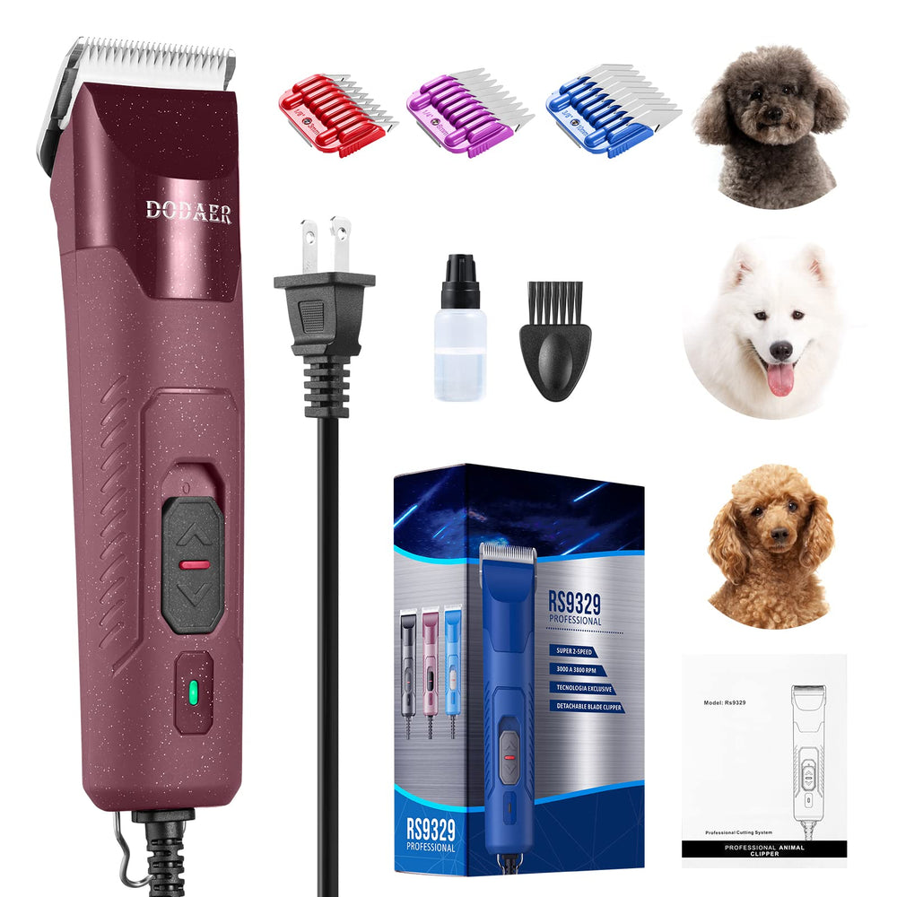 DODAER professional clipper front view for powerful grooming on thick coats.