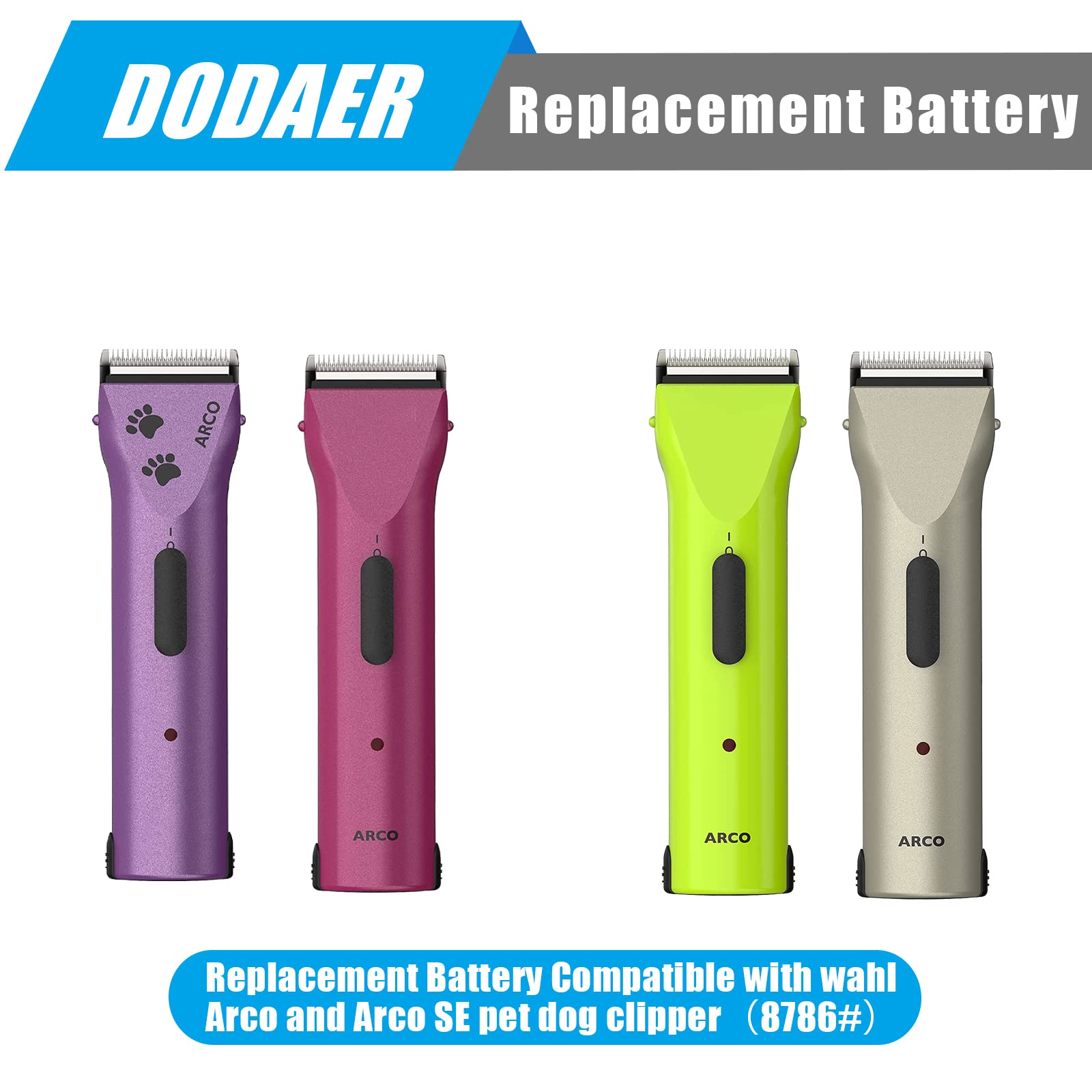 DODAER Wahl Arco battery installation demonstrates easy clipper replacement