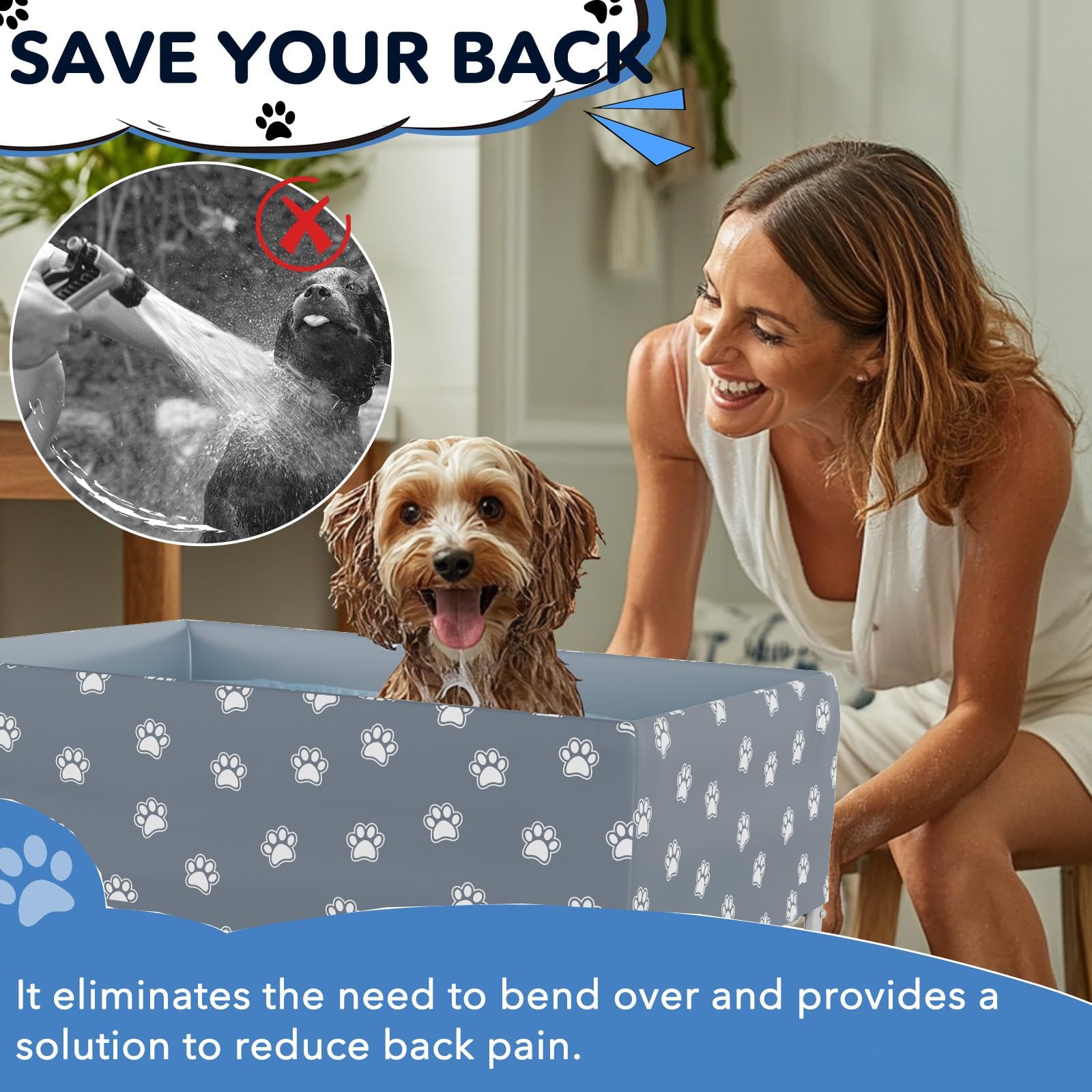 Doerpuz retractable drain hose simplifies water disposal after bathing.