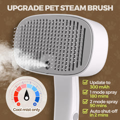 Doffur cat steam brush self-cleaning action simplifies maintenance