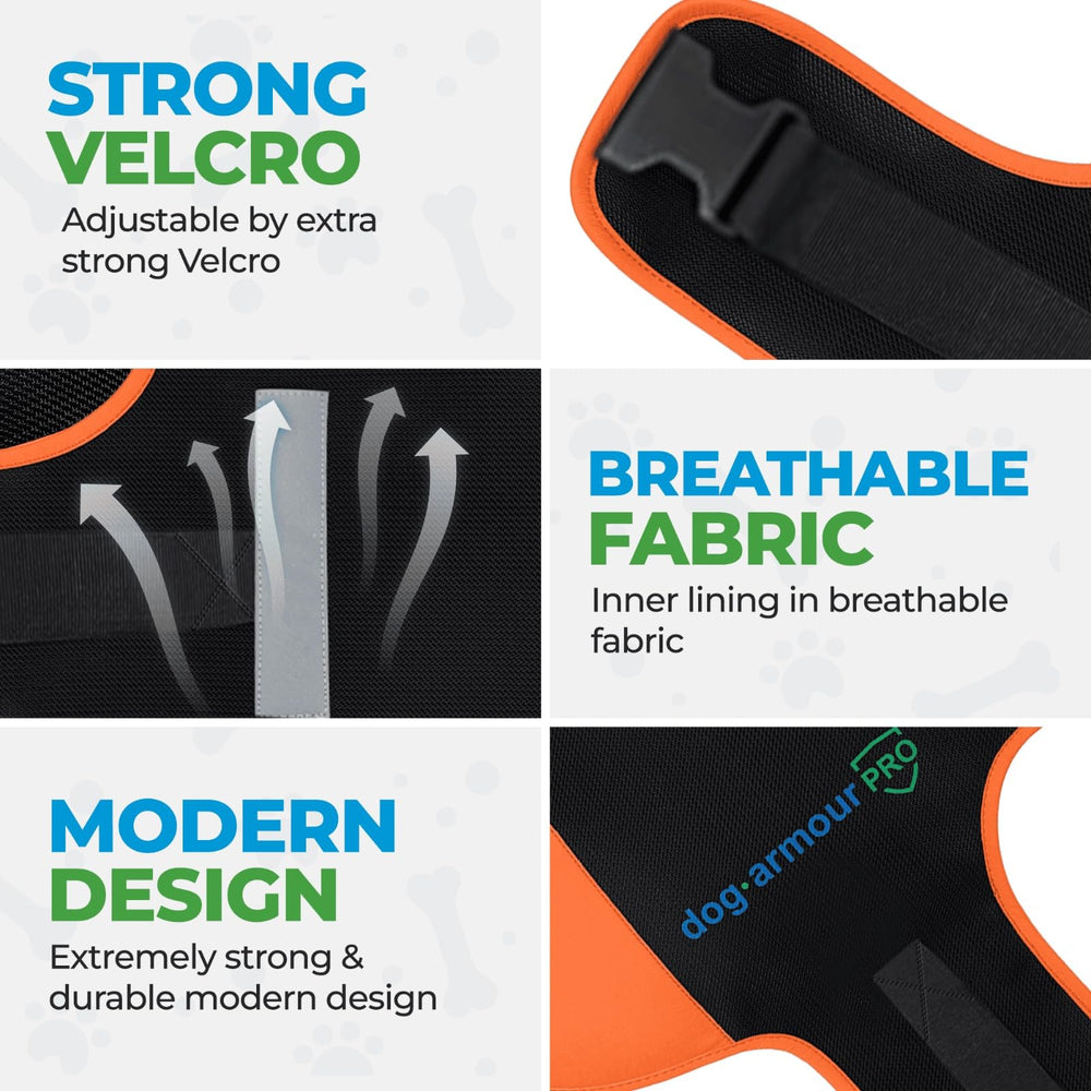 dog armour PRO waterproof material closeup shows durable fabric you can rely on in rain