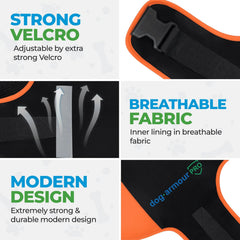 dog armour PRO waterproof material closeup shows durable fabric you can rely on in rain