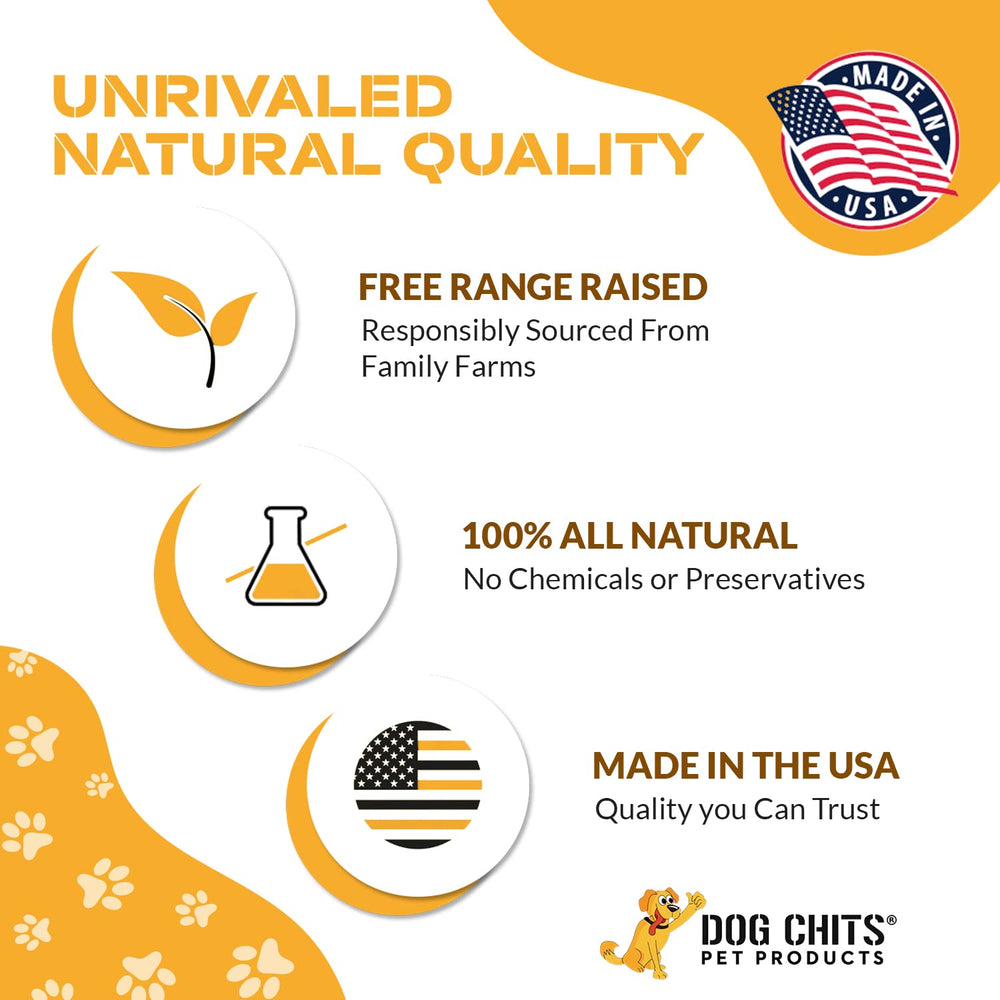 Dog Chits beef lung fillets USA-made packaging emphasizes quality sourcing