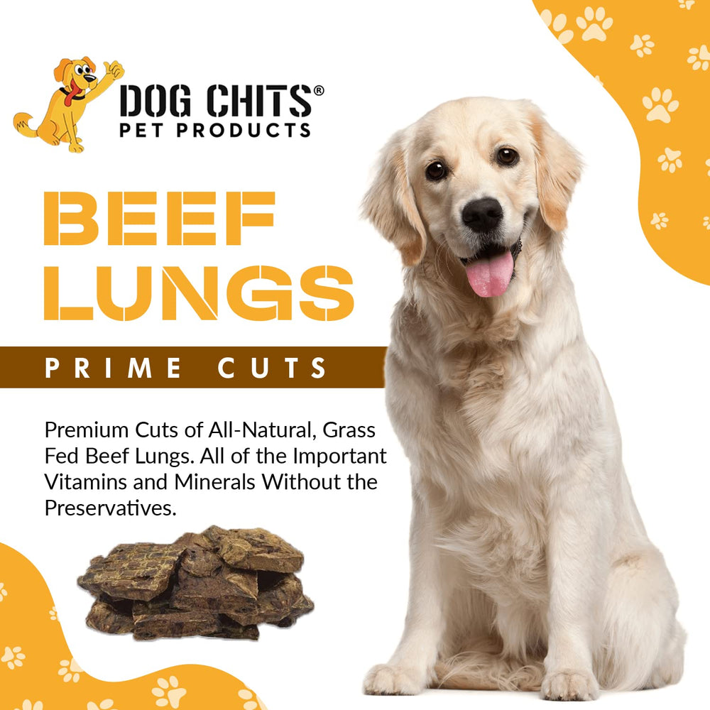 Dog Chits beef lung fillets training reward close-up