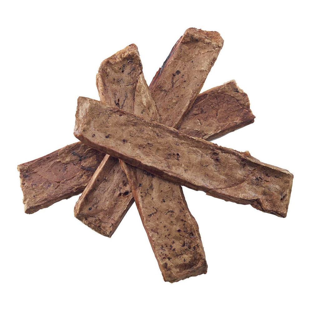 Dog Delights Beef Tendersticks bag-shot demonstrates resealable packaging for freshness.