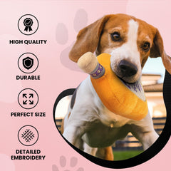 Dog Diggin Designs Libation Station Happy Hour toy encourages interactive nip, shake, and fetch play.