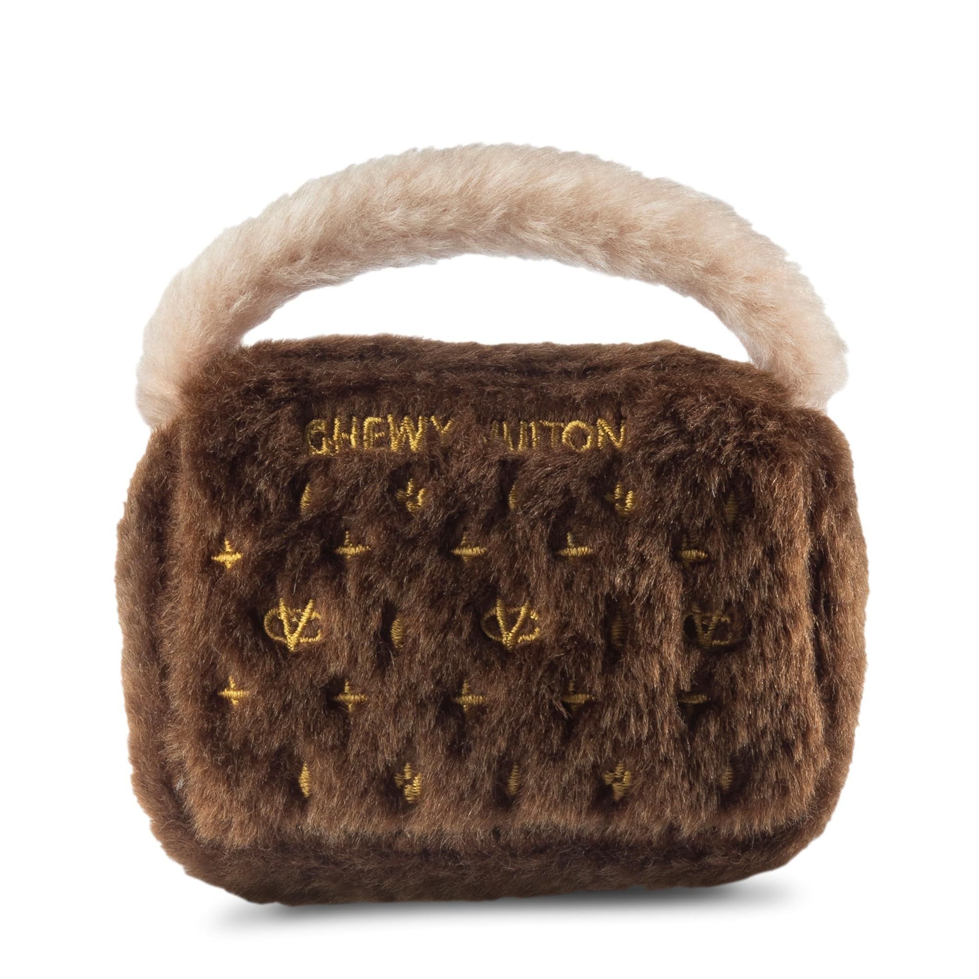 Dog Diggin Designs Runway Pup front view couture plush squeaky toy for stylish play