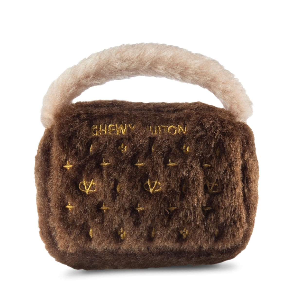 Dog Diggin Designs Runway Pup front view couture plush squeaky toy for stylish play