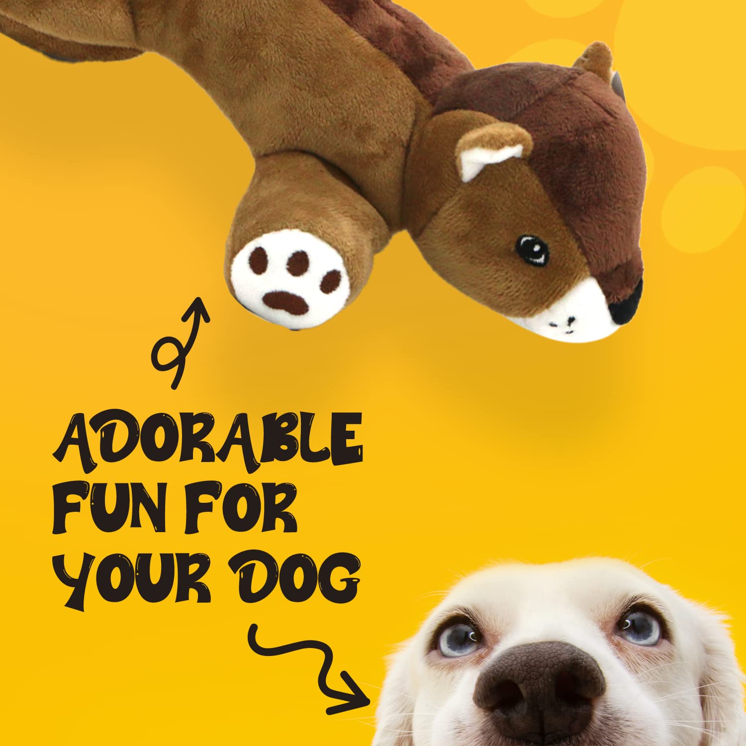 Dog Dog Big Fat Squirrel Toy safe materials highlight family-friendly toy for children and pets