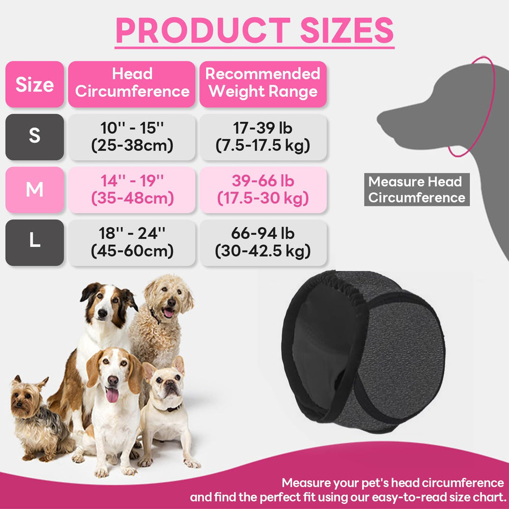 Dog Ear Muffs black stylish fit for everyday adventures.