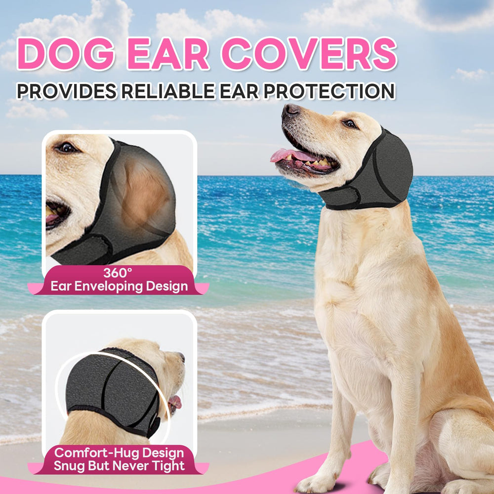 Dog Ear Muffs gray durable washable materials for long-lasting protection.