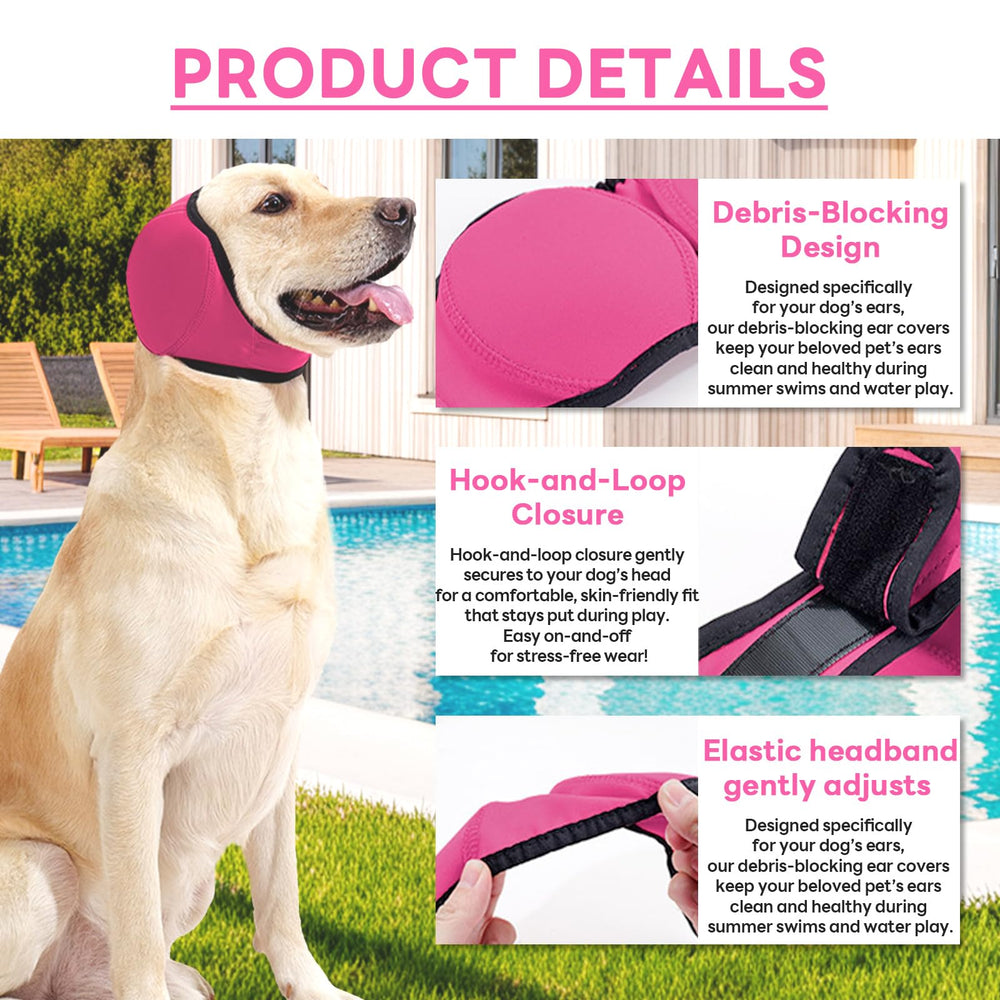 Dog Ear Muffs soft padding provides comfortable wear during use.