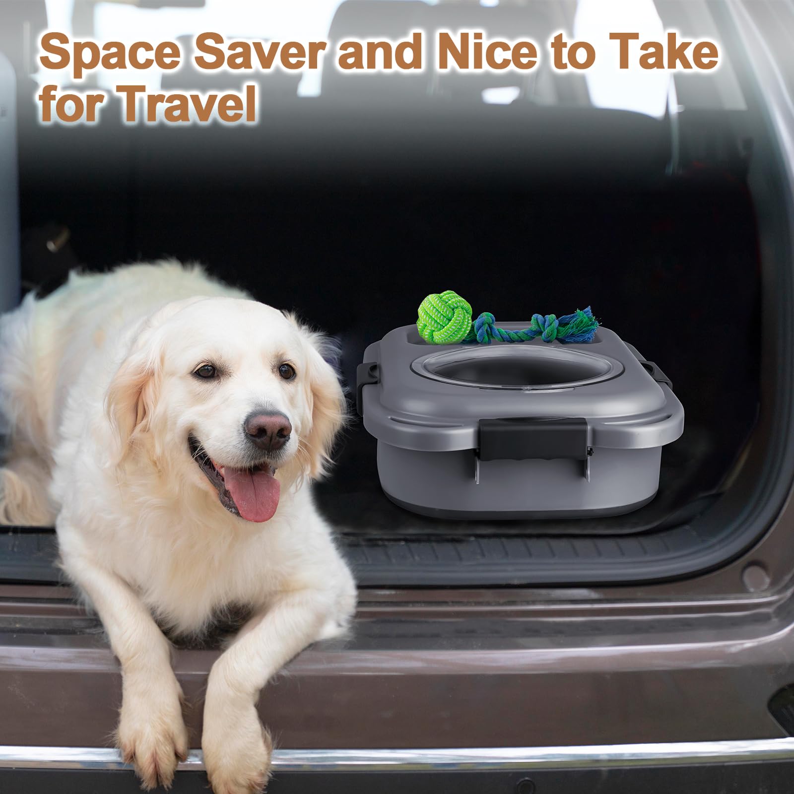 TIOVERY dog-food-container stackable design saves space in shelves