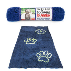 Dog Gone Smart Dirty Dog Doormat absorption graphic shows moisture capture for clean floors