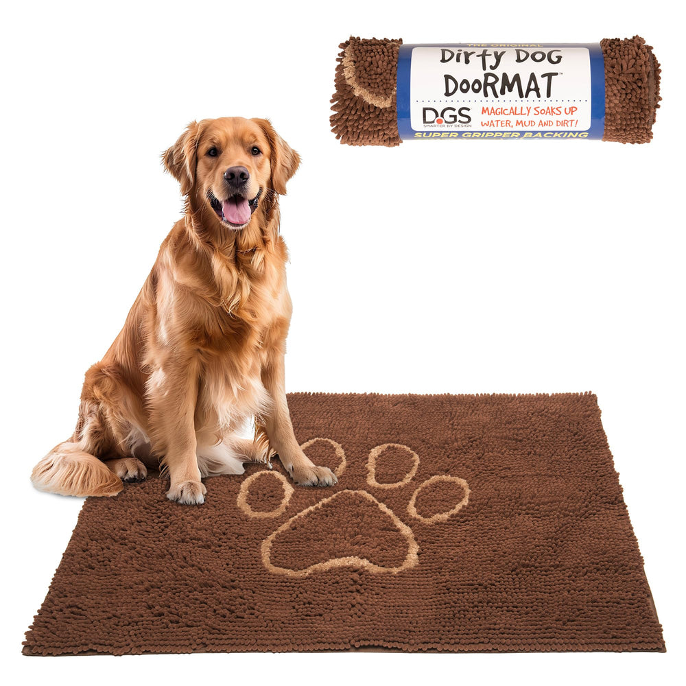 Dog Gone Smart Dirty Dog Doormat absorption captures mud and water to protect floors
