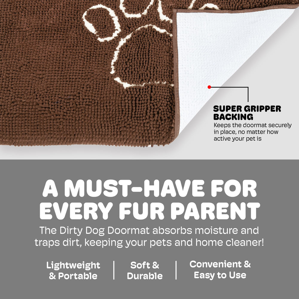 Dog Gone Smart Dirty Dog Doormat machine-washable for easy cleaning after muddy adventures
