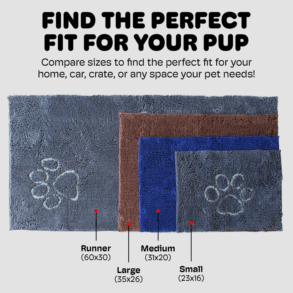 Dog Gone Smart Dirty Dog Doormat absorbs water and dirt to protect floors