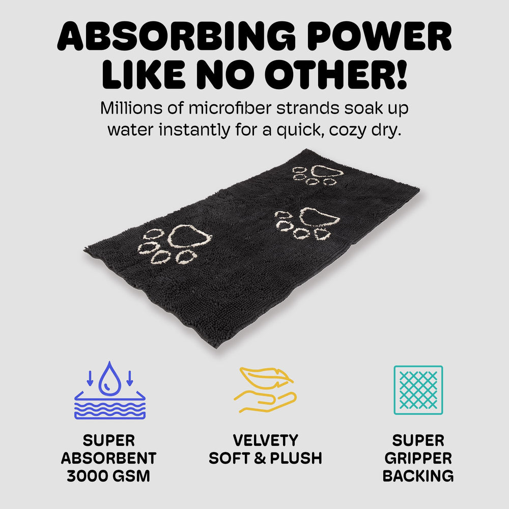 Dog Gone Smart Dirty Dog Doormat plush texture highlights soft fibers ideal for paw comfort