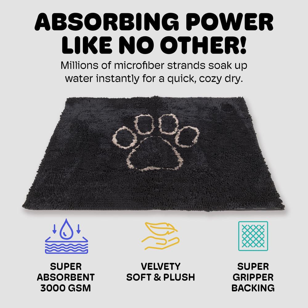 Dog Gone Smart Dirty Dog Doormat plush texture cushions paws during drying
