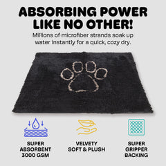 Dog Gone Smart Dirty Dog Doormat plush texture cushions paws during drying