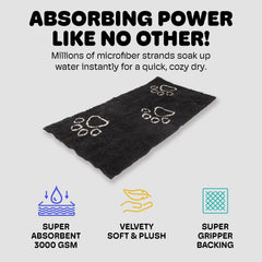 Dog Gone Smart Dirty Dog Doormat plush texture highlights soft fibers ideal for paw comfort
