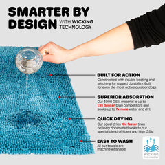 Dog Gone Smart Dirty Dog Doormat soft plush texture offers cozy paw comfort between trips