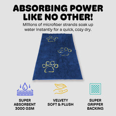 Dog Gone Smart Dirty Dog Doormat stay-put backing prevents slipping on slick floors
