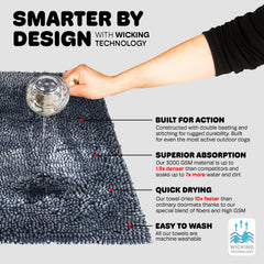 Dog Gone Smart Dirty Dog Doormat stay-put backing prevents slipping on smooth floors.